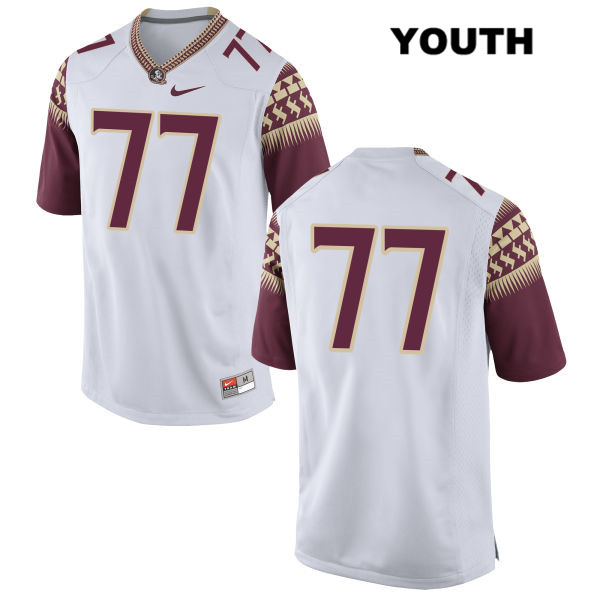 Youth NCAA Nike Florida State Seminoles #77 Christian Armstrong College No Name White Stitched Authentic Football Jersey YKH4269IW